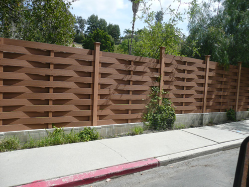 Custom Fence Installed by Sherman Oaks Landscaping